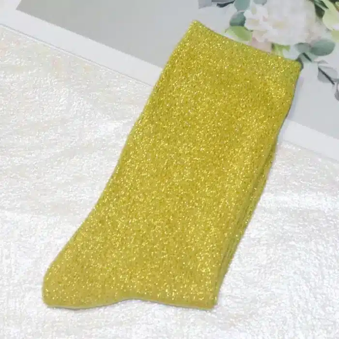 29 couleurs mode sexy chaussettes brillantes style coréen or argent chaussettes en soie design de luxe haute qualité chaussettes pour femmes 23