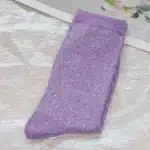 29 couleurs mode sexy chaussettes brillantes style coréen or argent chaussettes en soie design de luxe haute qualité chaussettes pour femmes 18