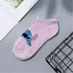 Disney Lilo Stitch chaussettes courtes multicolores bateau printemps été dessin animé Simple chaussettes respirantes pour hommes et femmes chaussettes courtes mignonnes 13