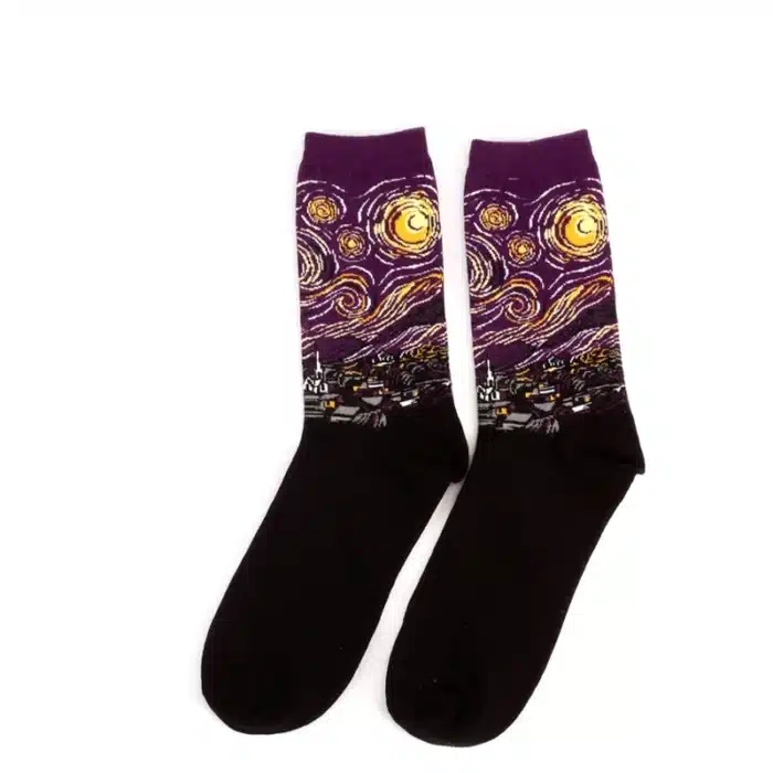 Chaussettes "La Nuit Étoilée" Van Gogh 3