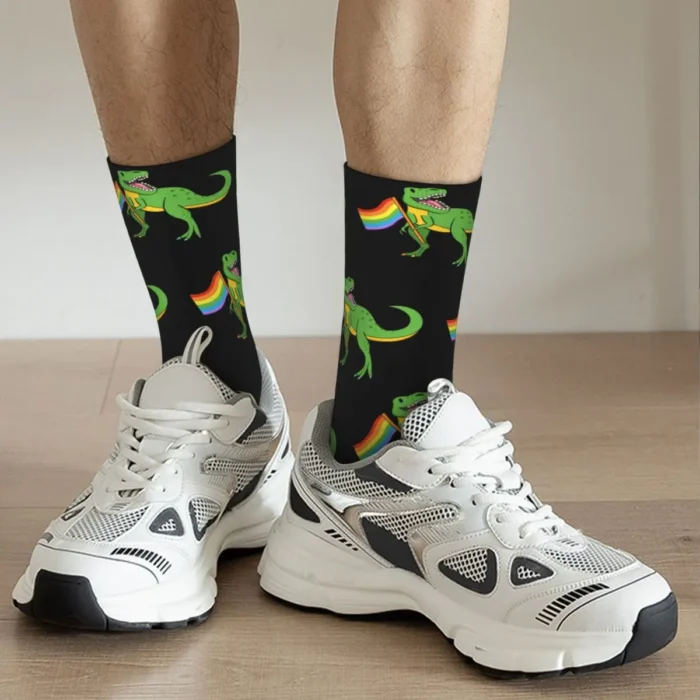 Chaussettes dinosaure "LGBT" 2