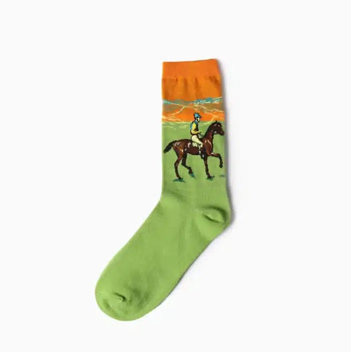 Chaussettes "Course de Chevaux" Edgar Degas 1