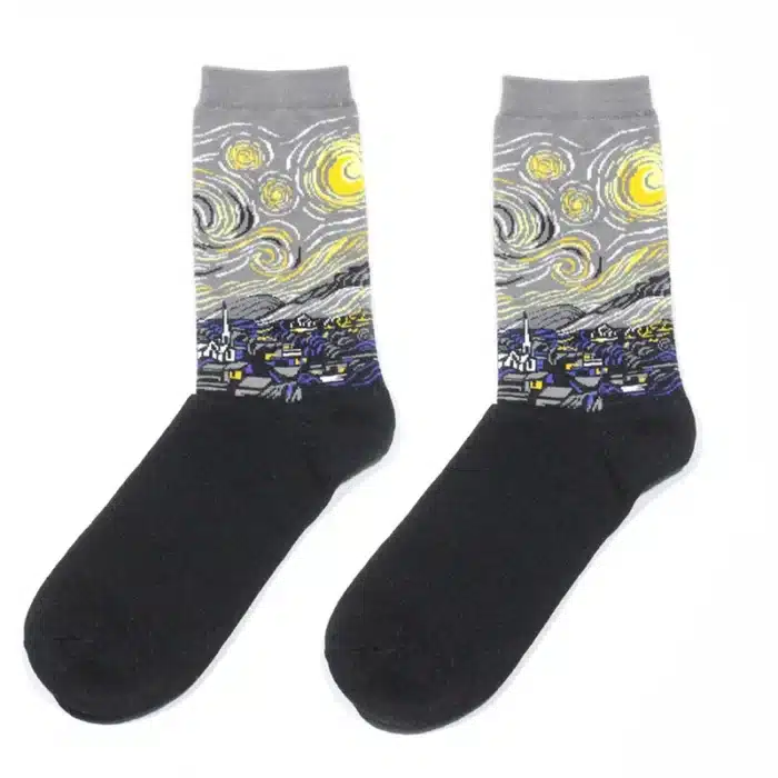 Chaussettes "La Nuit Étoilée" Van Gogh 2