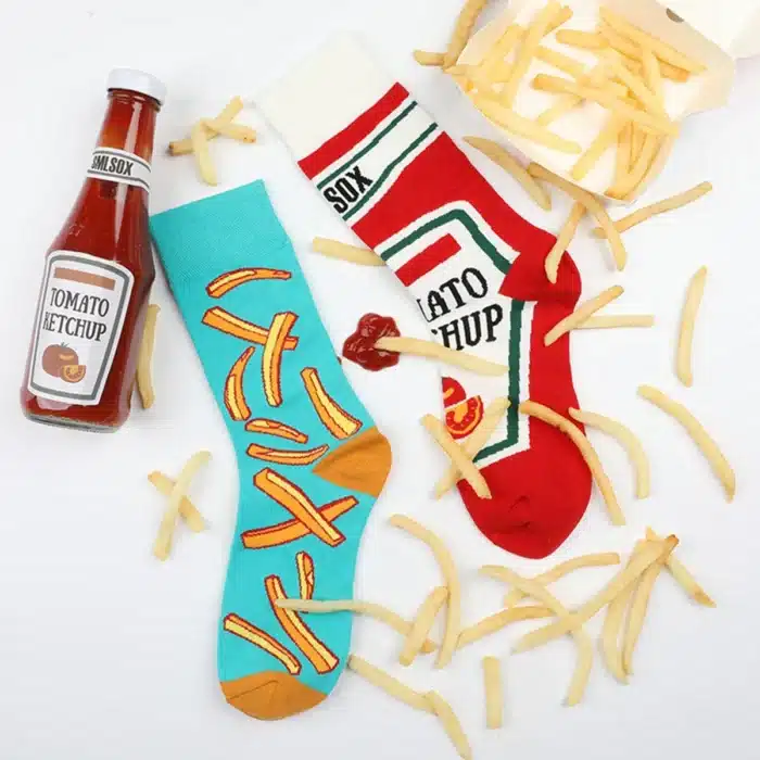 Chaussettes Frite Ketchup 1