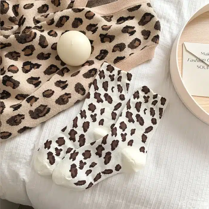 Chaussettes léopard 5