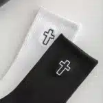 Chaussettes croix chrétienne 2