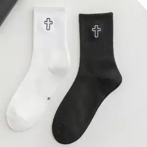 Chaussettes croix chrétienne 1