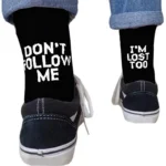 Chaussettes Don't follow me i'm lost too 3