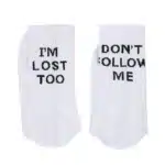 Chaussettes Don't follow me i'm lost too 4