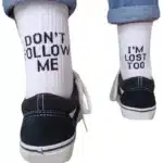 Chaussettes Don't follow me i'm lost too 1