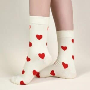 Chaussette coeur femme​ (lot de 2)